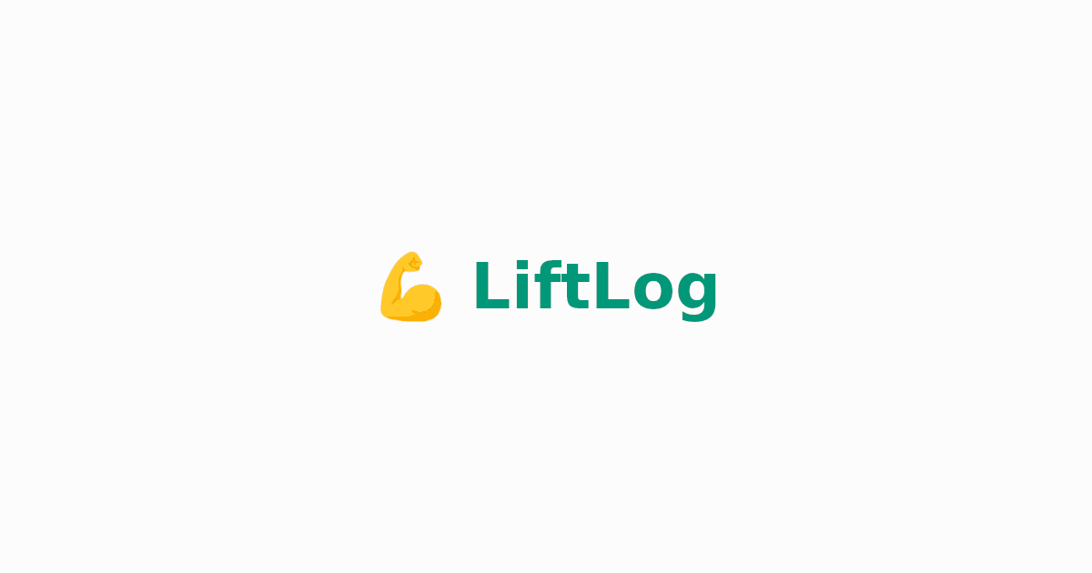 Liftlog - online workout tracker