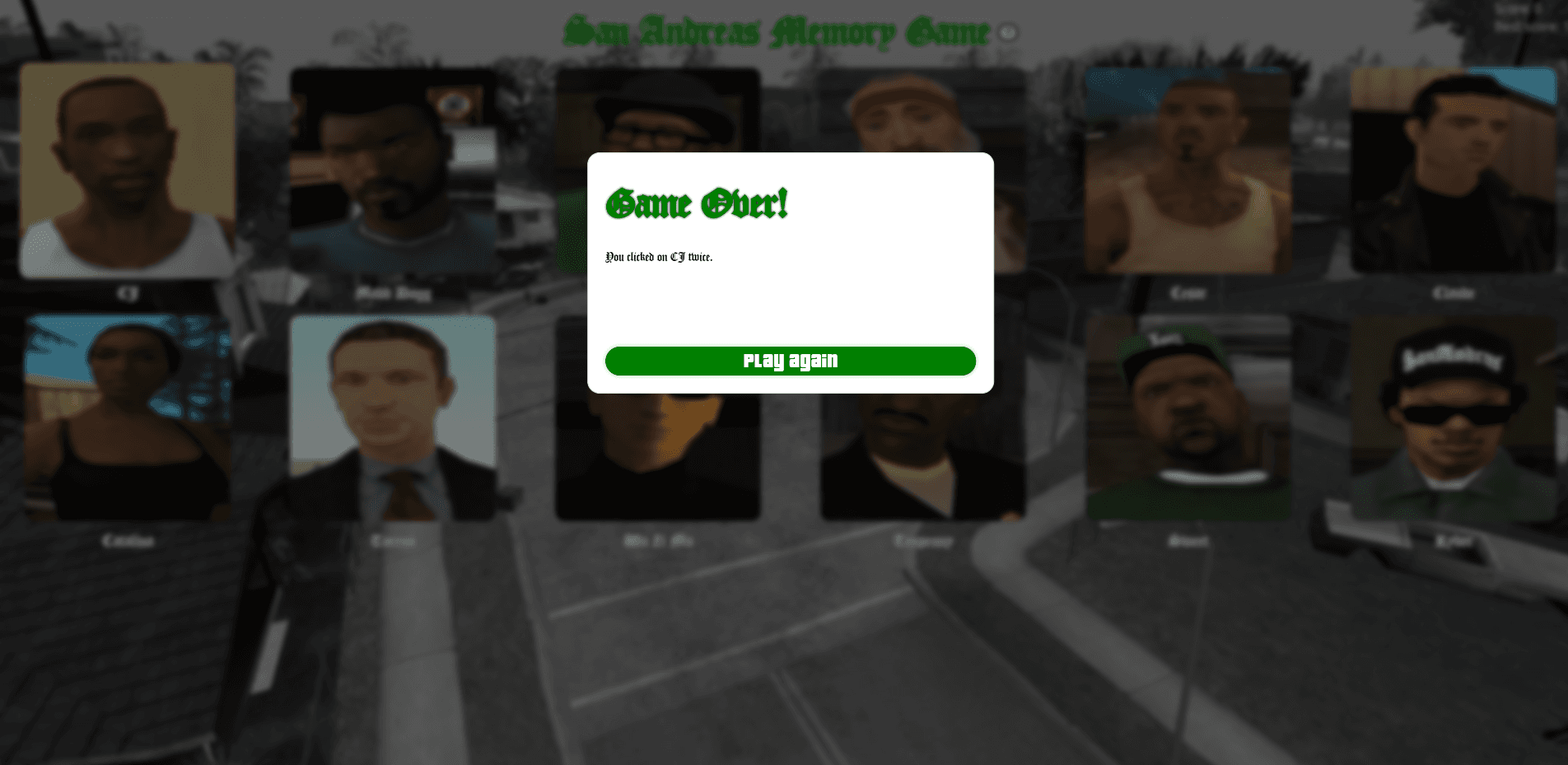 San Andreas Memory Game photo 3